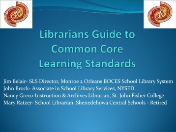 Presentation on Common Core Standards, NYLA Conference ...