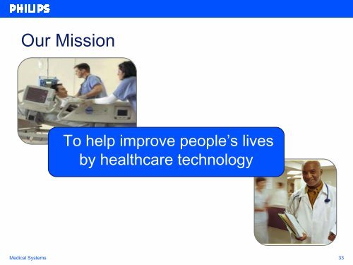 Philips Medical Systems Progress Report