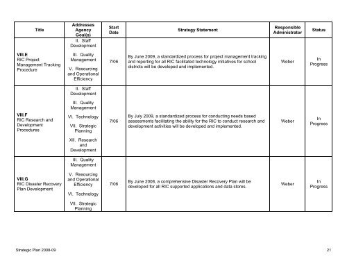 Strategic Plan 2008-2009 - Eastern Suffolk BOCES