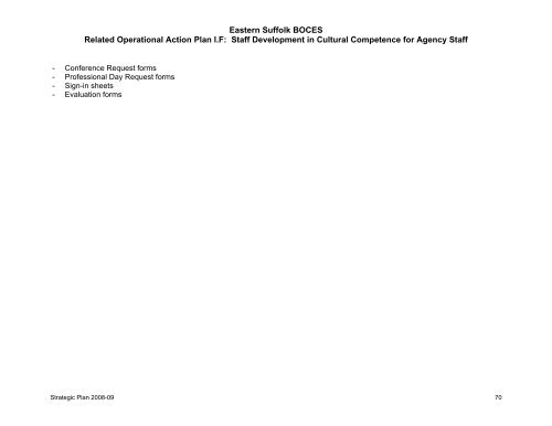 Strategic Plan 2008-2009 - Eastern Suffolk BOCES