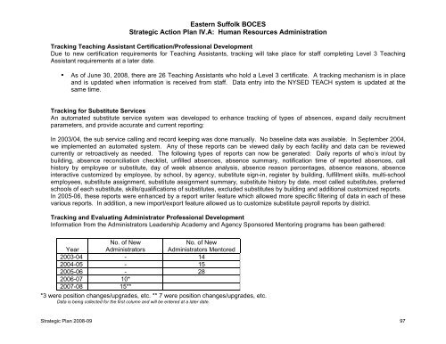 Strategic Plan 2008-2009 - Eastern Suffolk BOCES