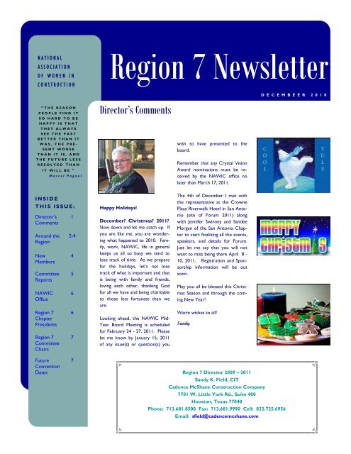 Region 7 Newsletter