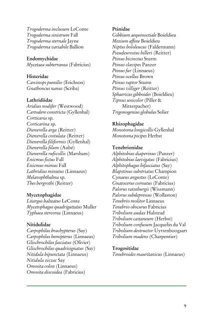 Beetles Identification Guide