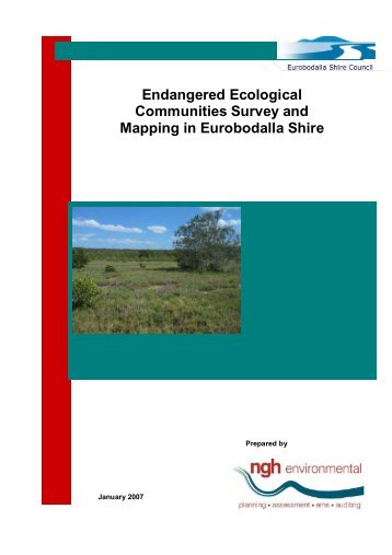 Eurobodalla Endangered Ecological Communities Report 2007