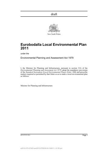 Eurobodalla Local Environmental Plan 2011 - Eurobodalla Shire ...