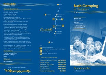 Camping Grounds (699 KB) - Eurobodalla Shire Council