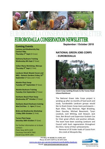 september - Eurobodalla Shire Council