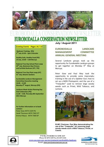 July 2011 - Eurobodalla Shire Council - NSW Government