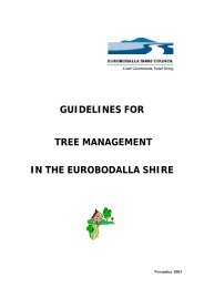 guidelines for tree management in the eurobodalla shire