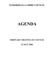AGENDA - Eurobodalla Shire Council - NSW Government