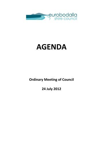report no. 012/162 1395 kb - Eurobodalla Shire Council - NSW ...