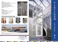 KALEA platform lift product range. Brochures can be downloaded ...