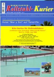 ROLLSTUHL-Kurier - Escales-Verlag