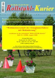 Einspännerfahrer mit Behinderung - Escales-Verlag