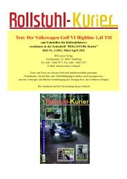 Test: Der Volkswagen Golf VI Highline 1,4I TSI - Escales-Verlag
