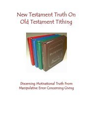 New Testament Truth On Old Testament Tithing - Escape Babylon's ...