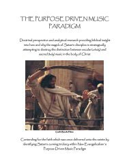 the purpose driven music paradigm - Escape Babylon's Demons