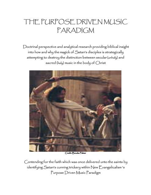 the purpose driven music paradigm - Escape Babylon's Demons