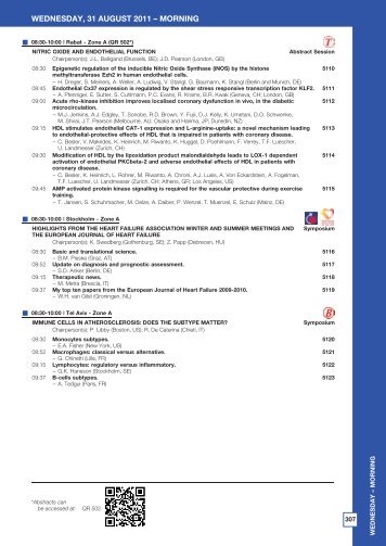 Wednesday - European Society of Cardiology