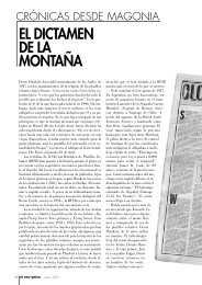 EL DICTAMEN DE LA MONTAÑA