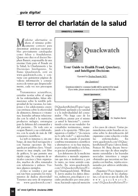 El Escéptico n. 7 - Sociedad para el Avance del Pensamiento Crítico