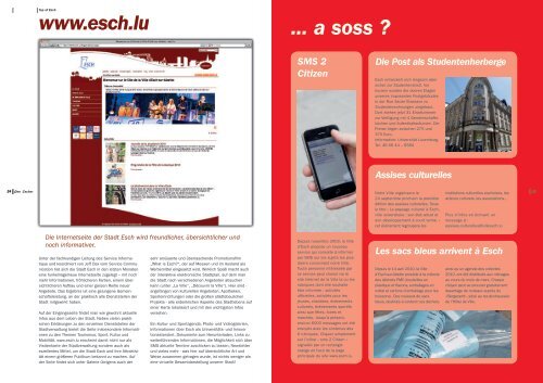 Den Escher Magazine de la Ville d'Esch-sur-Alzette