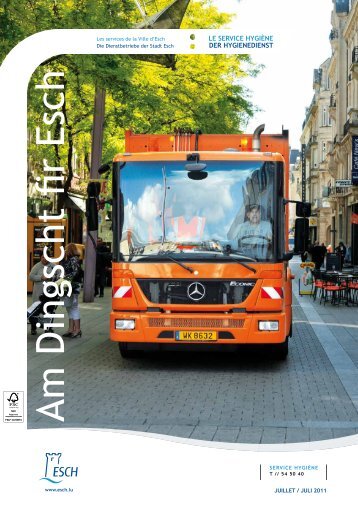 le Service Hygiène der HygienedienSt - Esch sur Alzette
