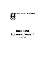 Bau- und Zonenreglement - Gemeinde Eschenbach Luzern