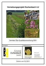 Vernetzungsprojekt Eschenbach LU - Gemeinde Eschenbach Luzern