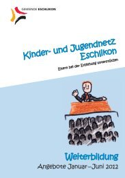 Kinder- und Jugendnetz Eschlikon Weiterbildung - in der Gemeinde ...