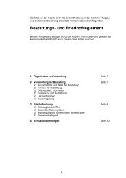 Bestattungs- und Friedhofreglement - in der Gemeinde Eschlikon