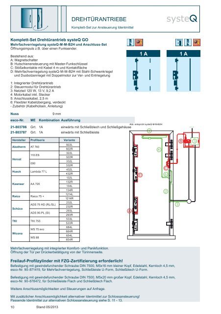 systeQ GO Produktinformation - esco Metallbausysteme GmbH