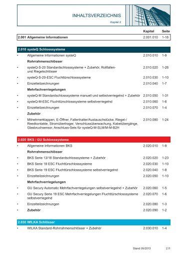 esco_Baubeschlagtechnik_Kapitel-02 - esco Metallbausysteme GmbH