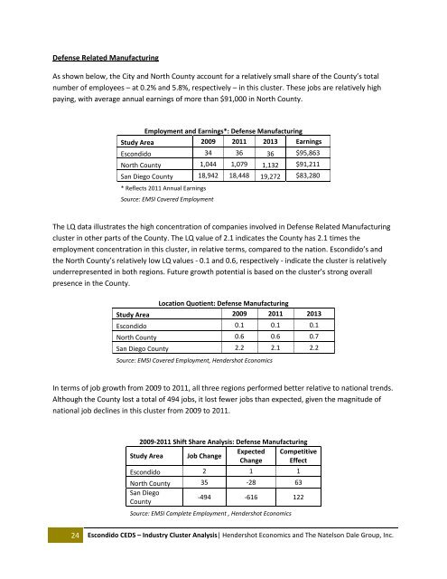 ESCONDIDO COMPREHENSIVE ECONOMIC ... - City of Escondido