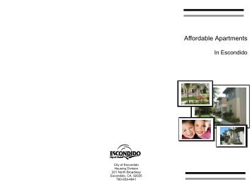 Affordable Apartments - City of Escondido