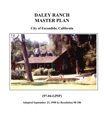 Daley Ranch Master Plan - City of Escondido