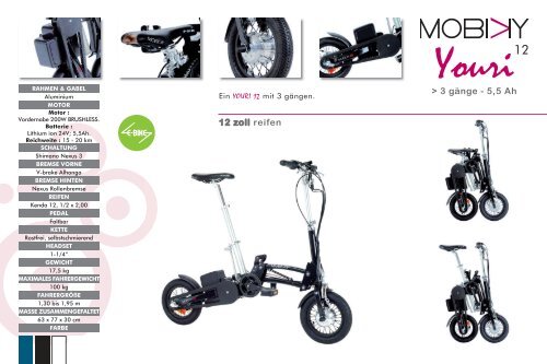 MOBIKY Elektroklappfahrrad - Escooter.de