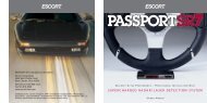 Passport SR7 Remote Owner's Manual - Escort Inc.