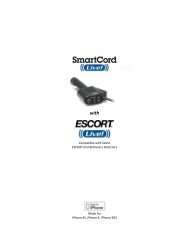 Escort Live manual - Escort Inc.