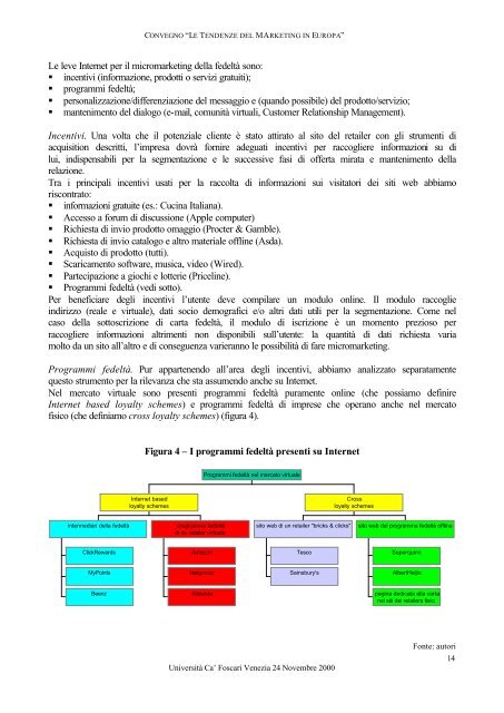 Dalle carte fedeltà a Internet: l'evoluzione del ... - ESCP Europe