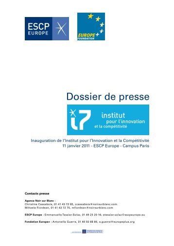 Dossier de presse - ESCP Europe