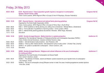 Friday, 24 May 2013 - The European Society of Contraception and ...