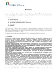 projecto de acta nº 169 - Escola Superior de Comunicação Social ...