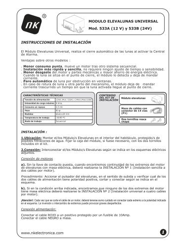 Manual elevalunas def..FH11 - Distribuciones Escudero Fijo SL