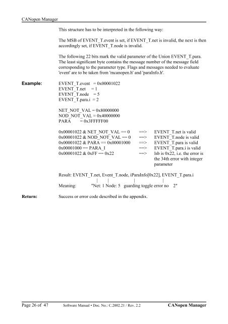 CANopen Manager / Slave Manual - esd electronics, Inc.