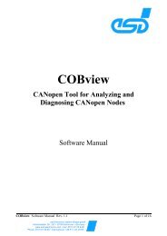 COBview Manual (PDF file) - esd electronics, Inc.