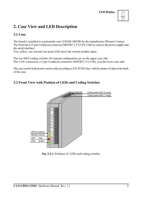 Download Hardware Manual (PDF file) - esd electronics, Inc.