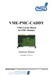 VME-PMC-CADDY - esd electronics, Inc.