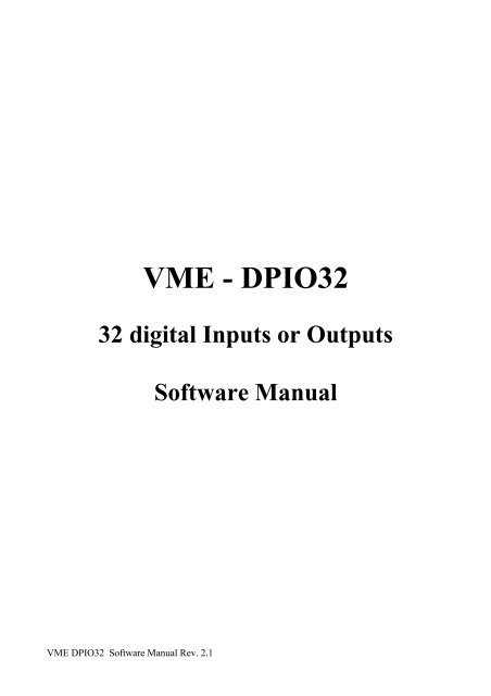 Download complete software manual (PDF-File) - esd electronics, Inc.