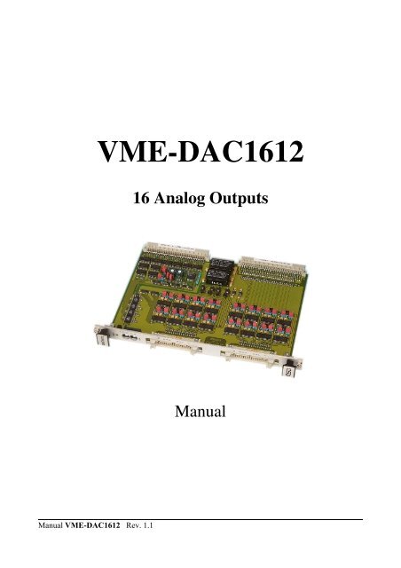 Download complete product manual (PDF-File) - esd electronics, Inc.
